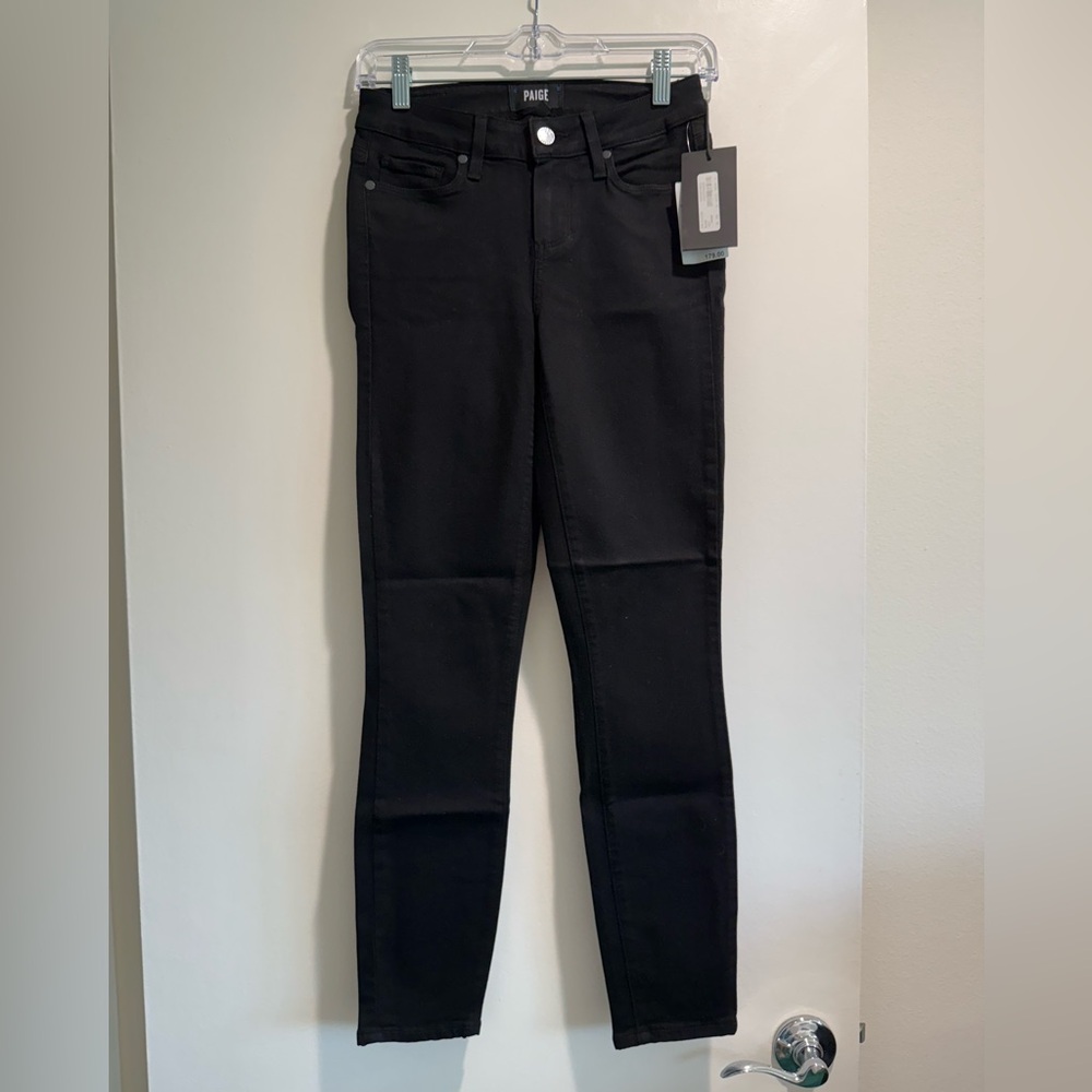 PAIGE Women's Black Skinny Jeans